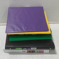 (1) FABRIC BIN FILLED WITH (8) BINDERS - 3