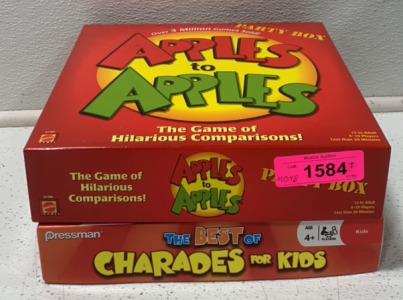 (1) APPLES TO APPLE, (1) THE BEST OF CHARADES FOR KIDS