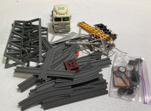 Small Set of Plastic Train Tracks, Toy Truck