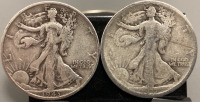 1917 & 1943 WALKING LIBERTY HALF DOLLAR COINS