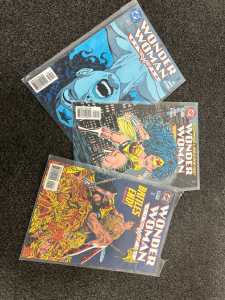 (3) VINTAGE DC COMIC BOOKS: WONDER WOMAN
