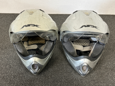 PAIR OF AFX RIDING HELMETS SIZE ADULT SMALL