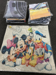 20 SPORTS & CAR THEMED FLAGS AND 1 MICKEY & FRIENDS