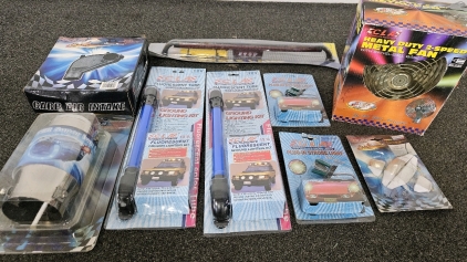 UNUSED AUTO ACCESSORIES & LIGHTS