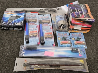 UNUSED AUTO ACCESSORIES & LIGHTS