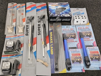 UNUSED AUTO ACCESSORIES & LIGHTS