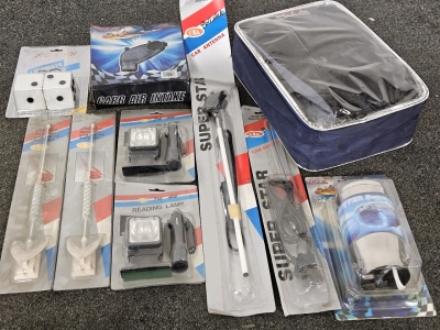 UNUSED AUTO ACCESSORIES & LIGHTS
