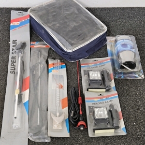 UNUSED AUTO ACCESSORIES & LIGHTS