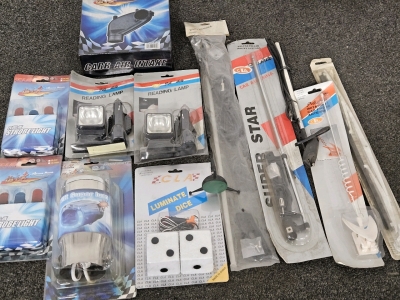 UNUSED AUTO ACCESSORIES & LIGHTS