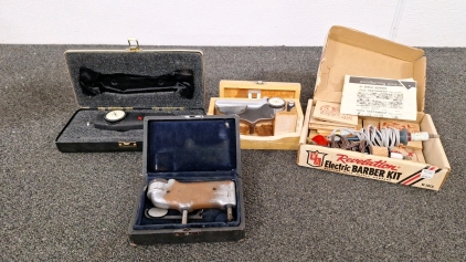 VINTAGE IMPRESSORS, WOOD-BURNING KIT, AND AMETEK HUNTER SPRING