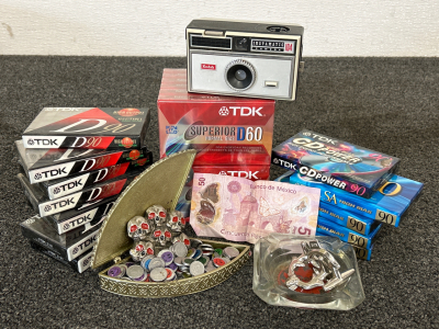 TDK CASSETTE TAPES, CAMERA, AND COLLECTIBLES