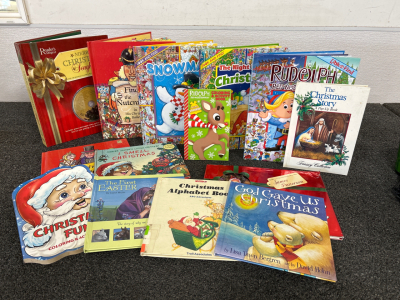 CHRISTMAS BOOKS: LLOK AND FIND, SONGBOOK, AND OTHER CHILDRENS CHRISMAS BOOKS