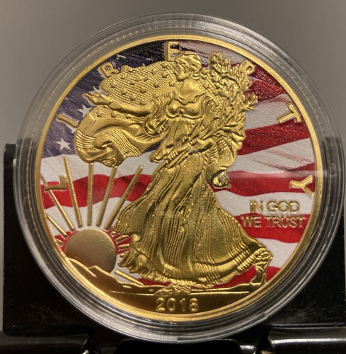 2018 PAINTED AMERICAN EAGLE COIN