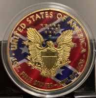 2018 PAINTED AMERICAN EAGLE COIN - 2