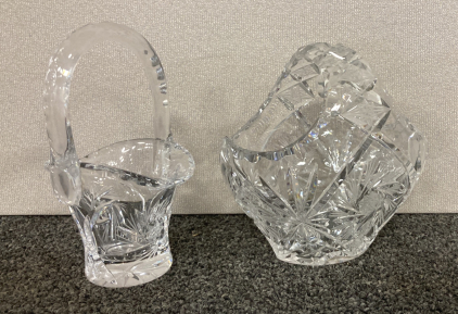 Crystal Like Glass Baskets