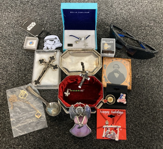VINTAGE CRUCIFIX, JEWELRY, COLLECTIBLES AND MORE