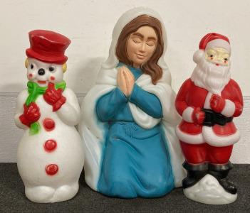 BLOW MOLD FROSTY, MARY AND SANTA