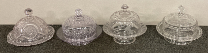 (4) Butter Dishes