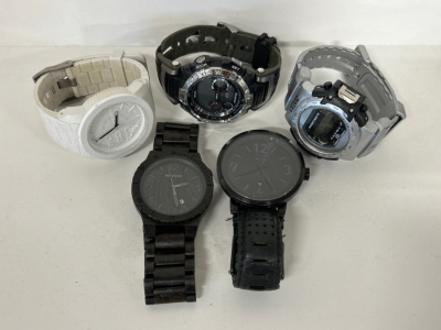 (5) MENS WRIST WATCHES