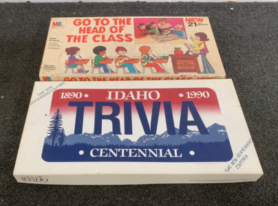 (1) &ldquo;GO TO THE HEAD OF THE CLASS&rdquo; BOARS GAME WITH, (1) CELEBRATE IDAHO NEW CENTENNIAL EDITION BOARD GAME