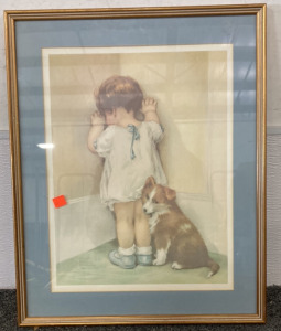 BESSIE PEASE GUTMANN &lsquo;IN DISGRACE&rsquo; FRAMED PRINT