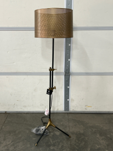 BLACK & COPPER FLOOR LAMP (WORKS)