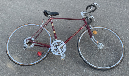(1) MAROON NISHIKI BICYCLE (NO KICK STAND)