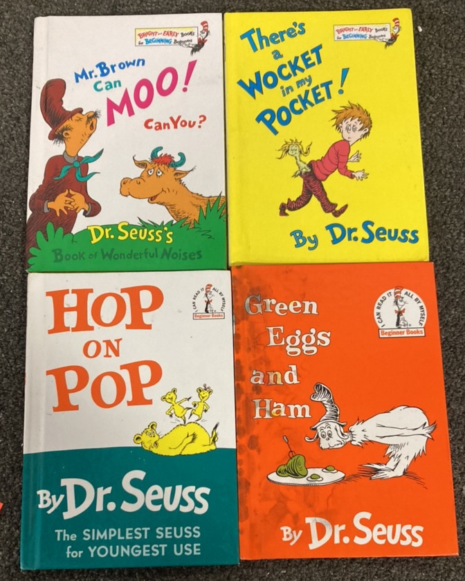 FOUR DR SEUSS BOOKS