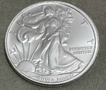(1) 1 Troy Ounce Money Metals Exchange American Eagle .999 Silver Round