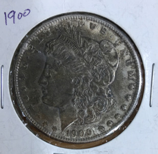 1900 Morgan Silver Dollar Coin