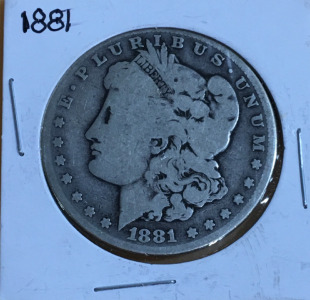1881 Morgan Silver Dollar
