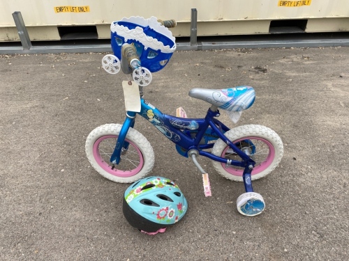 Childrens Cinderella Bike With Helmet