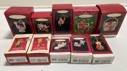 (10) Assorted Keepsake Animal Themed Ornaments