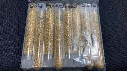 (8) Vials of Gold Flake/Leaf Gold