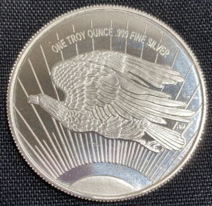 One Troy Ounce .999 Fine Silver Round