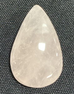 Rose Quartz Cabochon Gemstone Pear Shaped 45.65 Carat