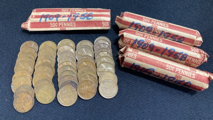 (200) Lincoln Wheat Pennies 1909-1958