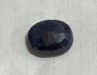 Cut and Faceted Mozambique Blue Sapphire Gemstone