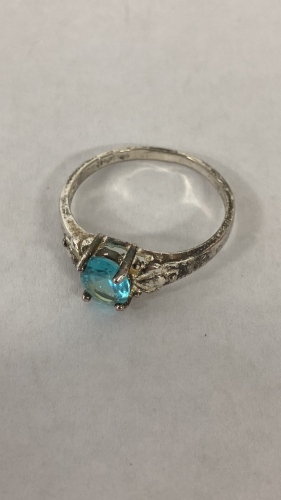 (3) Sterling Silver Gemstone Rings