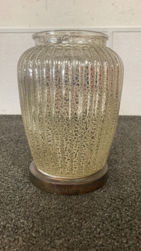 “Mercury” Crackle Glass Vase