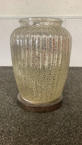 &ldquo;Mercury&rdquo; Crackle Glass Vase