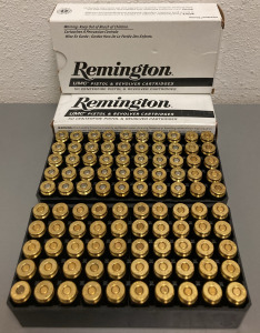 (100) RNDS. REMINGTON UMC 40 S&W AMMO