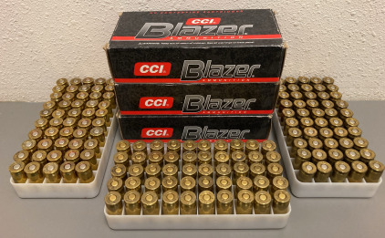 (150) RNDS. CCI BLAZER 45 AUTO AMMO 230 GR. FMJ. POSSIBLE RELOADS