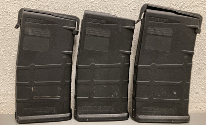 (3) PMAG 20 LR 7.62X51 20 ROUND MAGAZINES