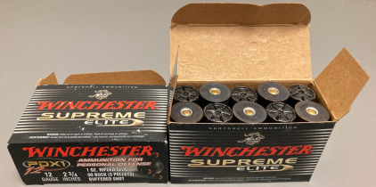 (20) RNDS. WINCHESTER SUPREME ELITE 12 GA. RIFLED SLUG AMMO