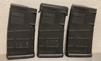 (3) PMAG 20 LR 7.62X51 20 ROUND MAGAZINES