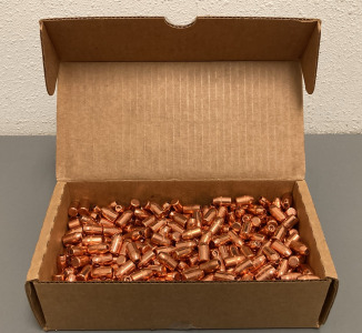 (500+/-) 38 CAL. 158 GR. HP COPPER BONDED BULLETS