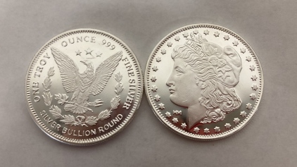 (2) Troy Ounces .999 Fine Silver