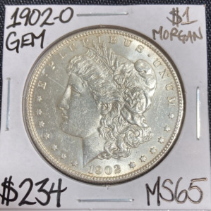 1902-O MS65 Gem Morgan Silver Dollar