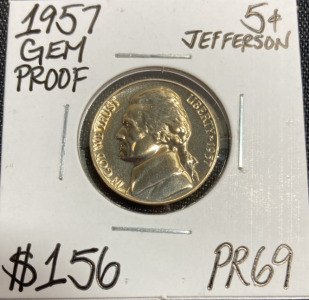 1957 PR69 Gem Proof Jefferson Nickel